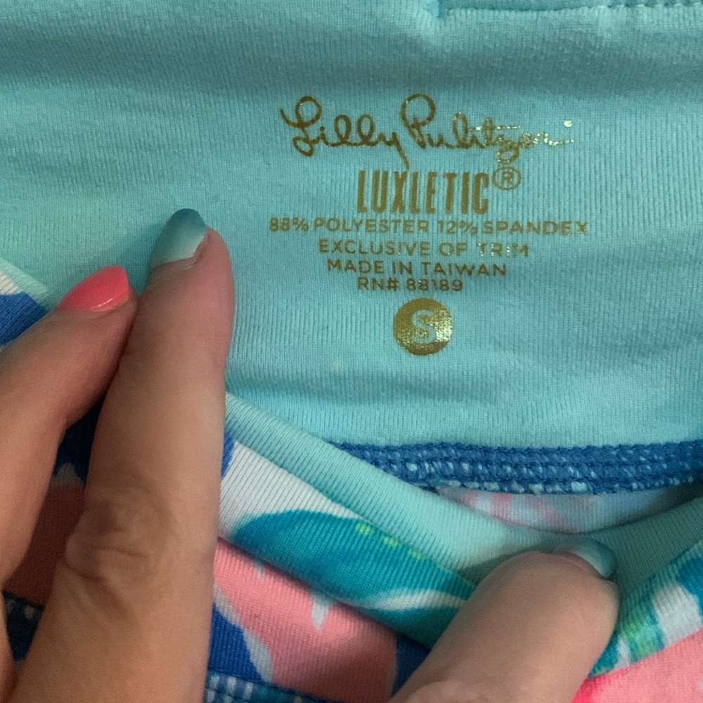Lilly Pulitzer luxletic Tropical Leggings small - Picture 7 of 11